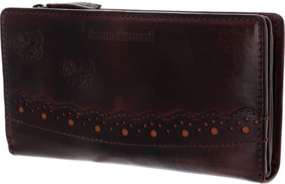 bruno banani Leren Portemonnee Ziloo Zip Around Wallet Brown Bruine