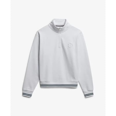 Superdry - Country Club Halfhoge Trui met Reliëflogo - Dames - Truien