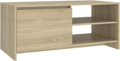 vidaXL Salontafel 102x50x45 cm bewerkt hout sonoma eikenkleurig