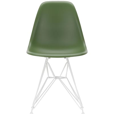 Vitra DSR Eames Plastic Side Chair - forest RE - wit - forest RE