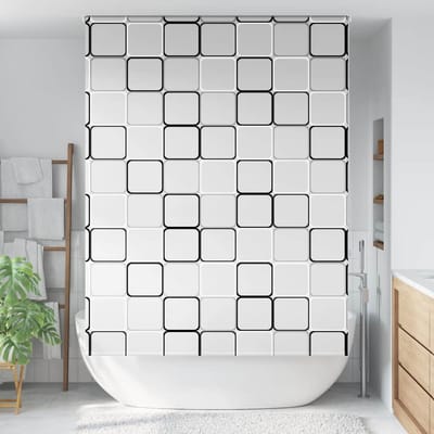 vidaXL - Doucherolgordijn - 160x240 - cm - stofbreedte - 156 - cm