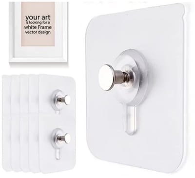 10 Stuks Sterke Zelfklevende Haken – Fotolijst & Poster Haken – Geen Boren Nodig – Waterdicht & Duurzaam – Keuken & Badkamer Accessoires