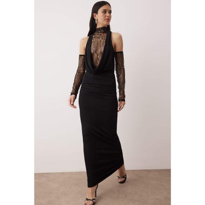 Dames rechte maxi lange chique/nacht bodycon avond- en galajurken
