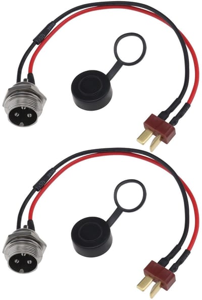 Dailygoody - Oplaadpoort Powerkabel - Verbeterde Efficiëntie - Geschikt voor Kugoo M4 Elektrische Scooter - Duurzaam en Betrouwbaar - 2x Oplaadpoort -