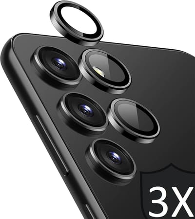 Camera Screenprotector geschikt voor Samsung Galaxy S25 - 3x Volledig Dekkend Glas Screen Protector