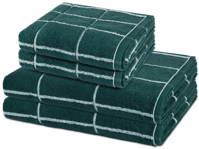 Ross Sonstiges 2 X handdoek 2 X douchehanddoek - in set 4 pack Sensual Skin Karo