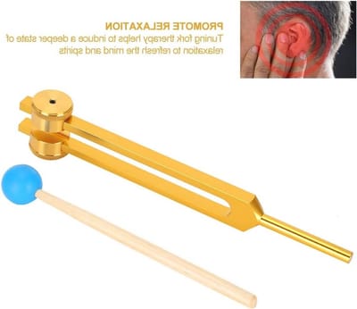 Tuning Fork voor DNA Herstel en Genezing - Muzikaal Instrument voor Yoga en Meditatie met Aluminium Legering en Hamer voor Energie en Trilling