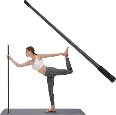 Draagbare Yoga Stick voor Houdingscorrectie, Verstelbare Stretchstick voor Fitness en Hardlopen met Antislip Handvat