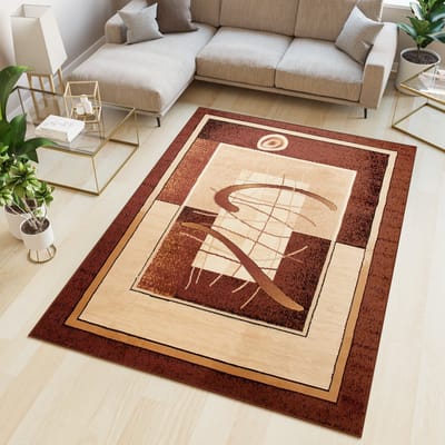 Tapiso Atlas PP Vloerkleed Beige Woonkamer Klassiek Tapijt Maat- 80x150