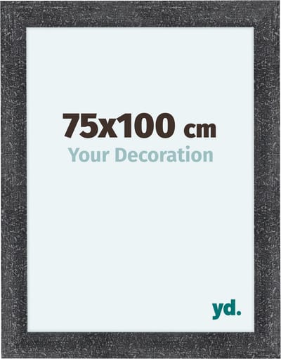 Your Decoration - Fotolijst 75x100 cm - MDF - Grijs Geveegd - Como
