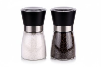Cookinglife Peper- of Zoutmolen Glas Zwart 175 ml