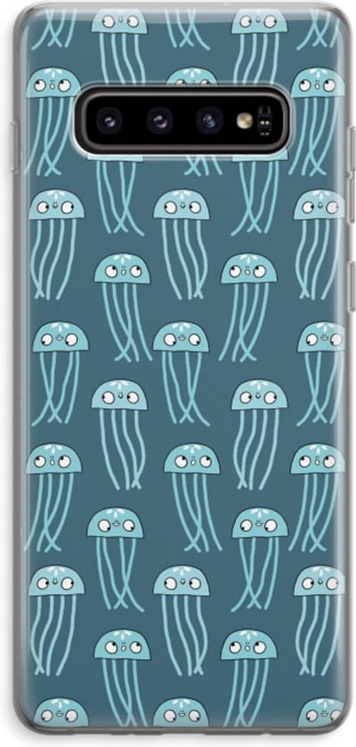 Case Company® - Hoesje geschikt voor Samsung Galaxy S10 Plus hoesje - Kwallie - Soft Cover Telefoonhoesje - Bescherming aan alle Kanten en Schermrand