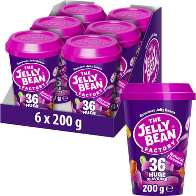 The Jelly Bean Factory - 36 Mix Cups - 6 Stuks - Snoepbeker - 6 x 200 g