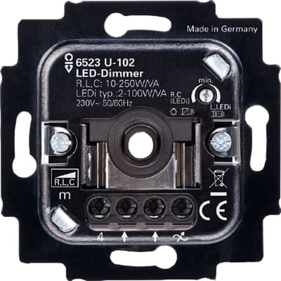 ABB Busch-Jaeger 6523U-102-500 LED Dimmer - 230V - fase aansnijding - 2W-100W
