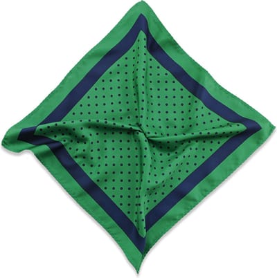 We Love Ties - Pochets - Pochet Motivo di Palle - groen / blauw