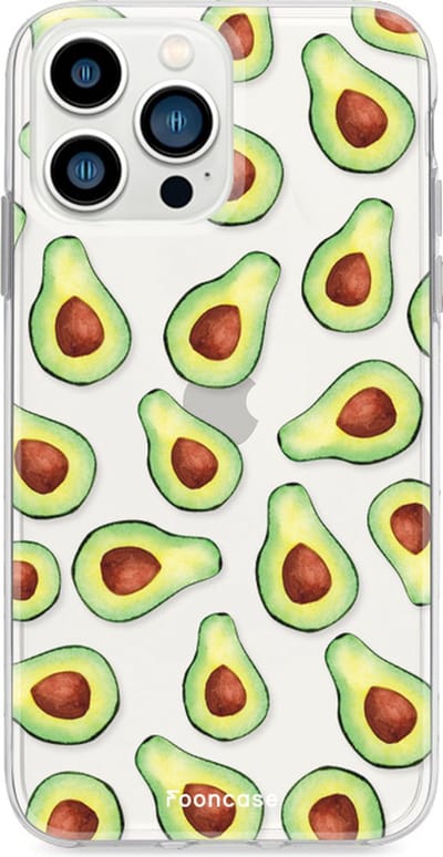 Fooncase Hoesje Geschikt voor iPhone 13 Pro - Shockproof Case - Back Cover / Soft Case - Avocado
