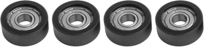 Roeitrainer Onderdelen - Zitwielen Set - Sport Training - Hoge Kwaliteit Lagers - 4 Stuks 8mm - Zwart