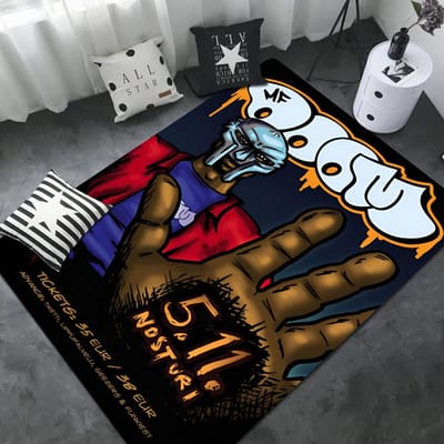MF DOOM Vloermatten Antislip Waterabsorberend Langwerpige Mat Slaapkamer Mat Welkomstmat 40x60cm