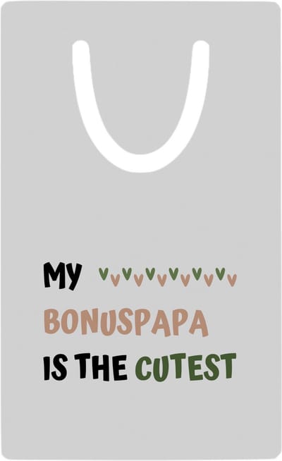 Hacebo® - my bonuspapa is the cutest metalen boekenlegger- Papa - schattige bonusvader - vader cadeautjes - vaderdag - verjaardagscadeau - verjaardag - cadeau - geschenk - kado - gift - vader artikelen Bladwijzer boekenleggers - 7.6 cm x 5cm