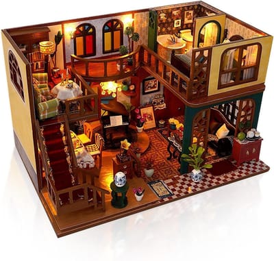 Miniatuurhuis Bouwpakket - Poppenhuis DIY - Creatief Hobby - Met LED Verlichting - 1 kg - Oosters