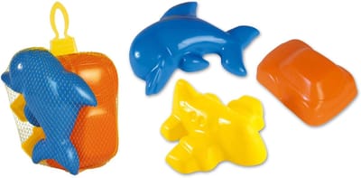 Zandvormpjes Set - Strandspeelgoed Vormen - Zandbak Spelen - Kindvriendelijk Ontwerp - 16 x 13 x 12 cm - Kleurrijk