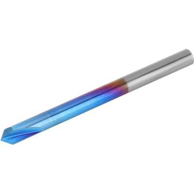 90 Graden Afschuinfrees 2 Snijvlakken Blauwe Coating Wolframstaal Gecementeerd Carbide Handgereedschap 6 x 50mm