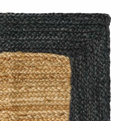 vidaXL - Gebied - Tapijt - Donkergrijs - 80 - x - 250 - cm - Jute