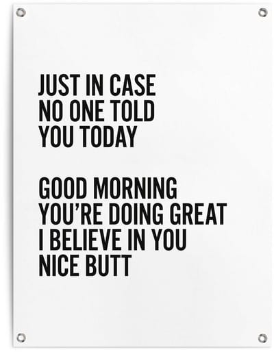 Tuinposter Positieve Start - 80 x 60 - Canvas - REINDERS