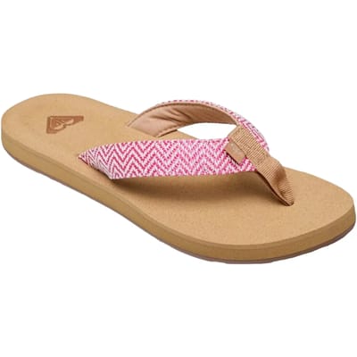Roxy Porto Raffia Slippers Roze EU 36 Vrouw