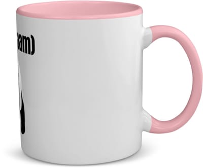 Akyol - panda met eigen naam koffiemok - theemok - roze - Panda - panda liefhebbers - iemand die houdt van panda's - verjaardag - cadeau - kado - 350 ML inhoud