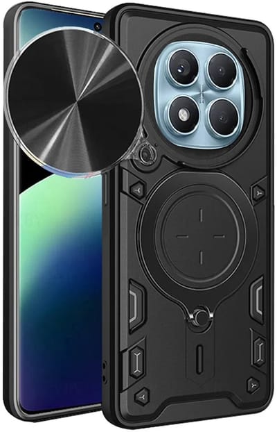 Hoesje geschikt voor Xiaomi Redmi Note 14 Pro 4G - Techsuit CamGuard Pro Back Cover - Zwart
