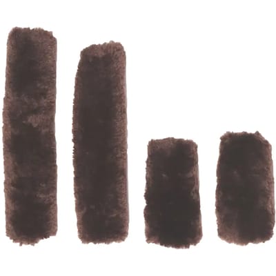 Kentucky Horsewear - Halsterset wol / bont 4 stuks bruin