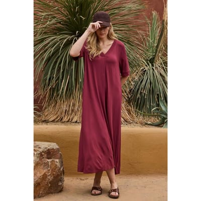 DIDI Dames Loose dress Amore Burgundy maat 38/40
