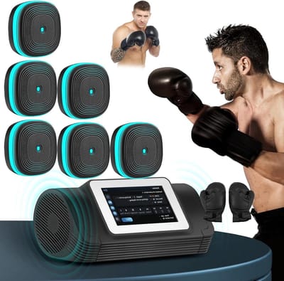 Slimme Boksmachine - Fitness Doel - Thuis Workout - Muziek Integratie - 21x11x11 cm - Zwart