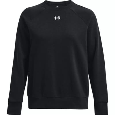 Under Armour UA Rival Fleece Crew Dames Sporttrui - Zwart