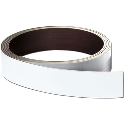 FRANKEN Magneetband, (L)10,000 x (D)0.8 x (H)50 mm, wit