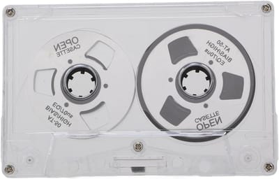 50 Minuten Opname Cassette Tape, Dubbelzijdig, Normale Bias, Metalen Geluid en Transparante Doos voor Optimaal Geluidskwaliteit