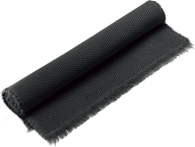 VIVARAISE - Effen badmat Elly Zwart 54 x 110