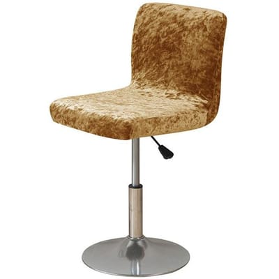 Glanzende stoffen club draaistoelhoes kleine maat korte rugleuning barkrukkenhoes goudkleurige diamant fluwelen hoes voor de stoelzitting van de woondecoratie 1 piece goud