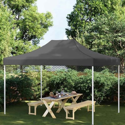 Partytent dak - Paviljoenhoes Vervangend dak - Tuinfeesten Organiseren - Waterdicht Oxford Weefsel - 410 x 280 cm - Antraciet