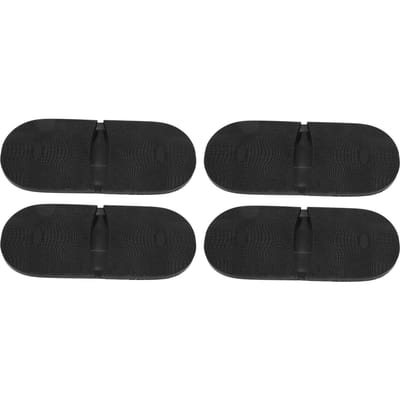 4 Paar Schoenen Rubber Volledige Buitenzool Zacht Hoge Veerkracht Rubber Volledige Zool voor Wandelen Hardlopen Wandelen S black