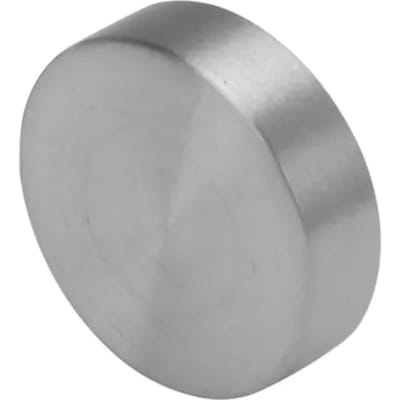 Decomode Ronde Eindknoppen 16mm Geborsteld Metaal 2pcs