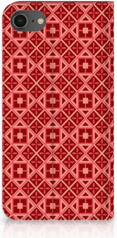iPhone 7 | 8 | SE (2020) | SE (2022) Hoesje met Magneet Batik Rood