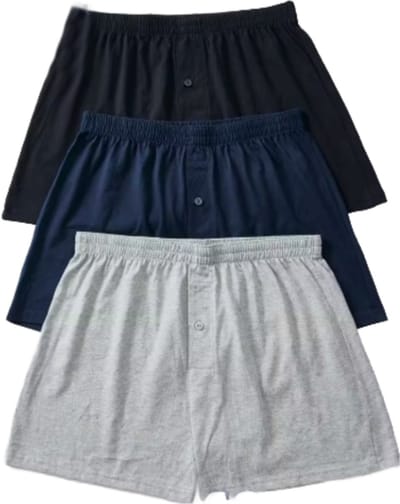BamBella ® - Boxershorts - 5 stuks - maat S/M - katoenen Boxer short onderbroek lang Grijs zwart heren onderbroeken