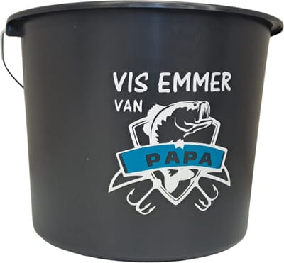 Grappige Visemmer Pas Op Dit Is Een Visemmer Van Papa Voeremmer Vis Emmer Vaderdag Cadeau Visser