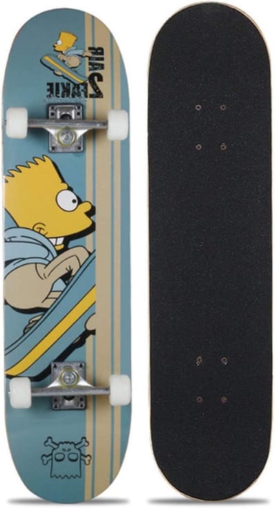 Compleet Skateboard - Houten Longboard - Nieuwe trucs leren - 7 lagen esdoorn - 31x8 inch - Grafisch
