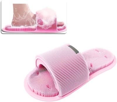 Zachte Siliconen Voetreiniger met Antislip Zuignappen, Exfoliërende Voetmassager voor Verbeterde Circulatie en Vermoeide Voeten, Ideaal voor Unisex Gebruik