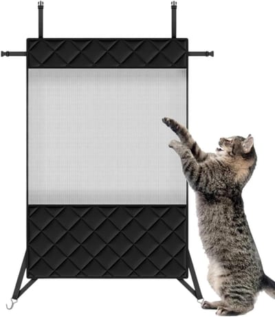 Hondenbarrière Auto - Scheidingswand Hond - Veilig Reizen - Afneembaar Net - 45 x 70 cm - Zwart