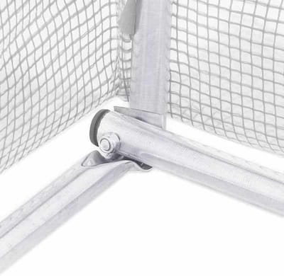 Tuinkas PE - Kweekkas - Planten Beschermen - Verzinkt Stalen Frame - 3x2x2 m - Wit