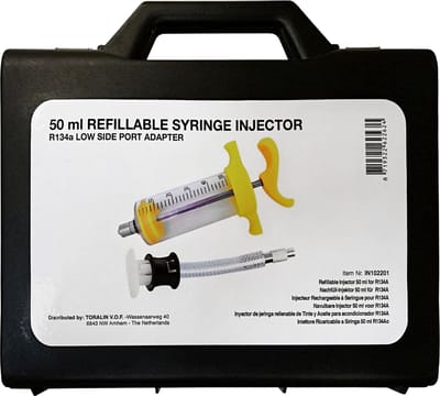 TORALIN  Olie & Lekdetectie Kleurstof - Hervulbare Injectiespuit - R134A - 50 ml